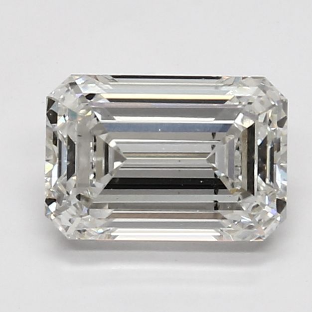 1.91 Carat Emerald Lab Diamond with  Cut Diamond in 14KT  view 1
