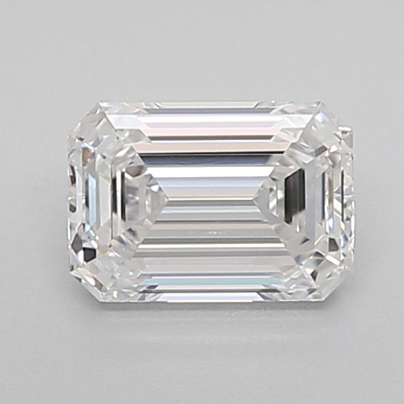0.91 Carat Emerald Lab Diamond with  Cut Diamond in 14KT  view 1
