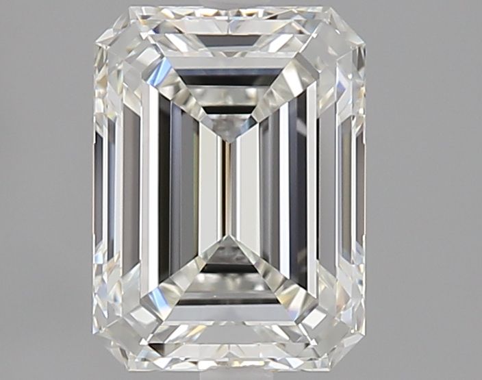1.55 Carat Emerald Natural Diamond with  Cut Diamond in 14KT  view 1
