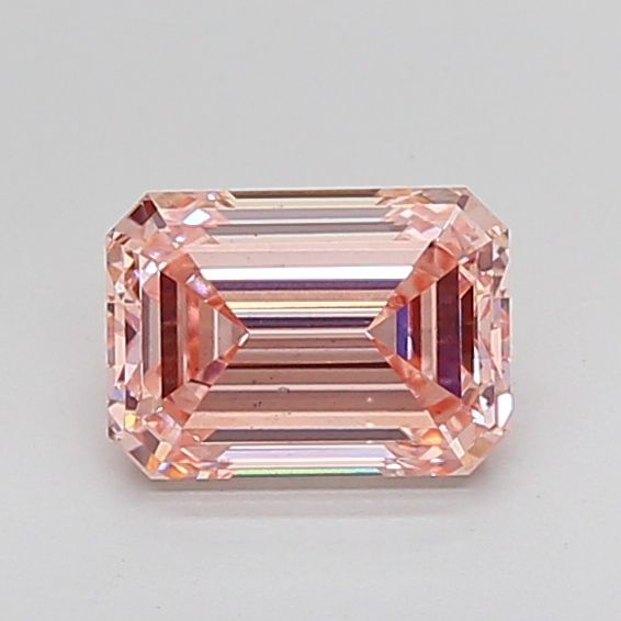 2.09 Carat Emerald Lab Diamond with  Cut Diamond in 14KT  view 1
