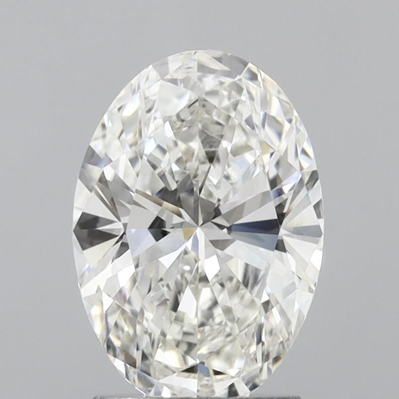 2.09 Carat Oval Lab Diamond with  Cut Diamond in 14KT  view 1
