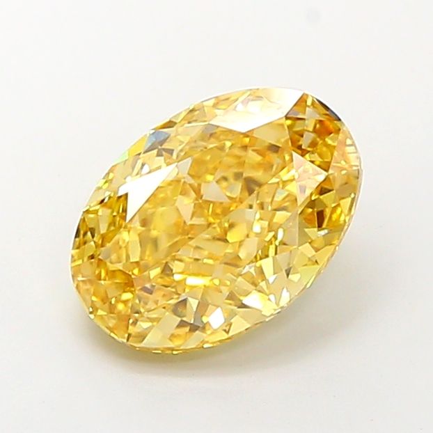 3.53 Carat Oval Lab Diamond with  Cut Diamond in 14KT  view 1
