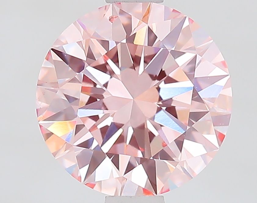 1.5 Carat Round Lab Diamond with  Cut Diamond in 14KT  view 1
