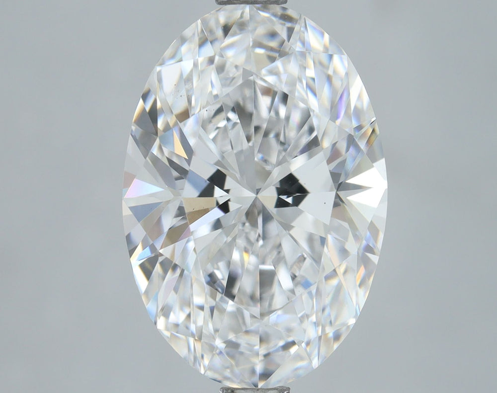 3.0 Carat Oval Lab Diamond with  Cut Diamond in 14KT  view 1

