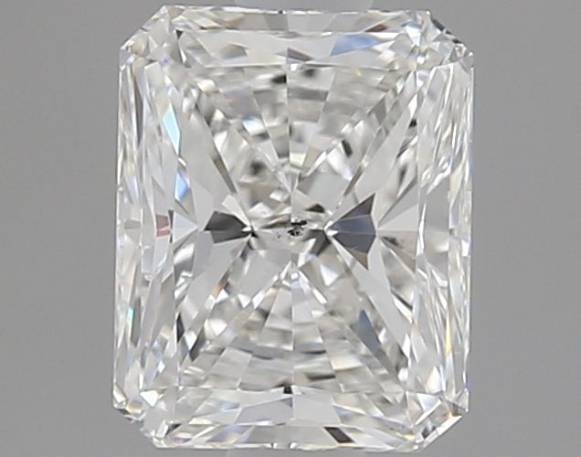 0.8 Carat Radiant Natural Diamond with  Cut Diamond in 14KT  view 1
