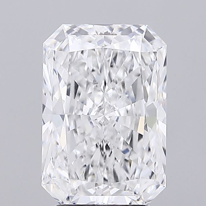 3.08 Carat Radiant Lab Diamond with  Cut Diamond in 14KT  view 1
