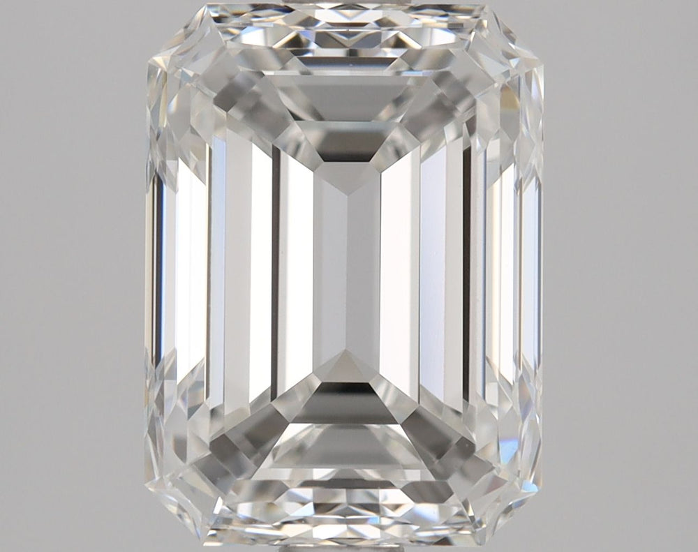 2.01 Carat Emerald Natural Diamond with  Cut Diamond in 14KT  view 1
