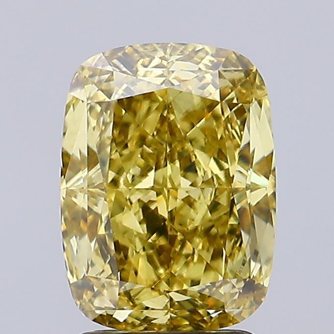 2.83 Carat Cushion Lab Diamond with  Cut Diamond in 14KT  view 1
