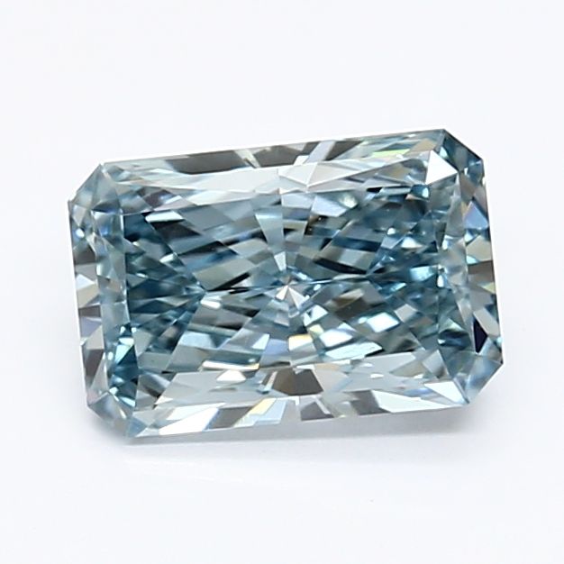 1.02 Carat Radiant Lab Diamond with  Cut Diamond in 14KT  view 1
