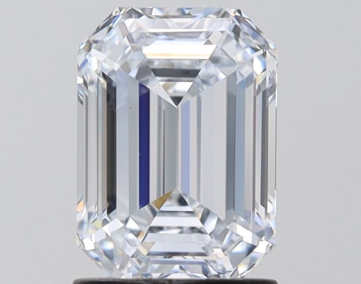 1.69 Carat Emerald Lab Diamond with  Cut Diamond in 14KT  view 1
