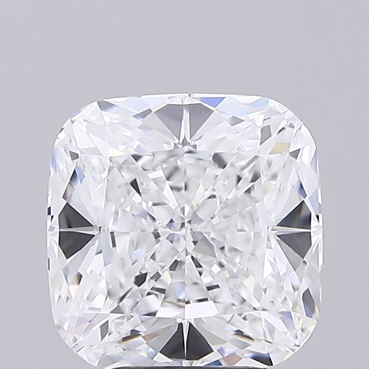 4.12 Carat Cushion Lab Diamond with  Cut Diamond in 14KT  view 1
