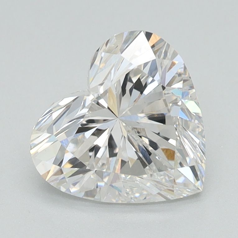 1.53 Carat Heart Lab Diamond with  Cut Diamond in 14KT  view 1
