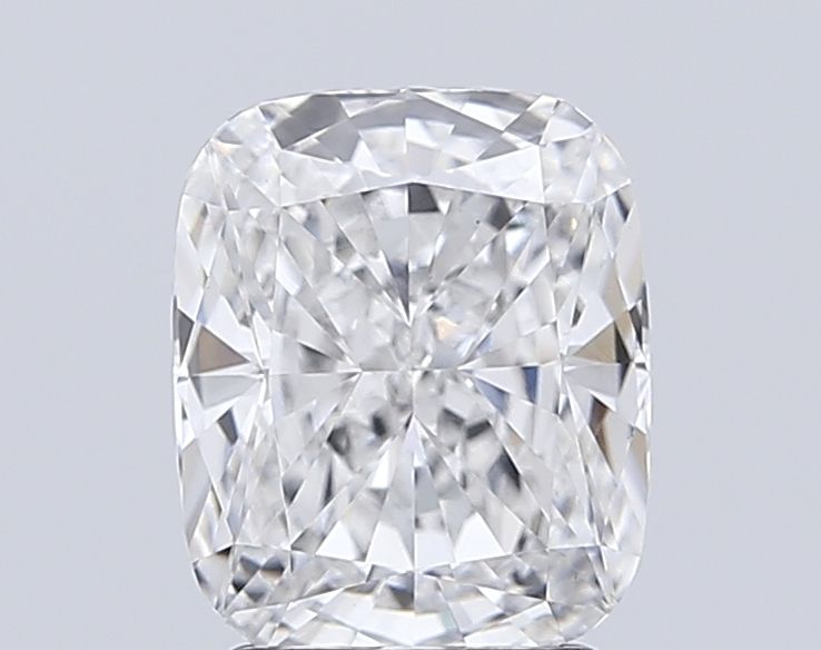 2.34 Carat Cushion Lab Diamond with  Cut Diamond in 14KT  view 1
