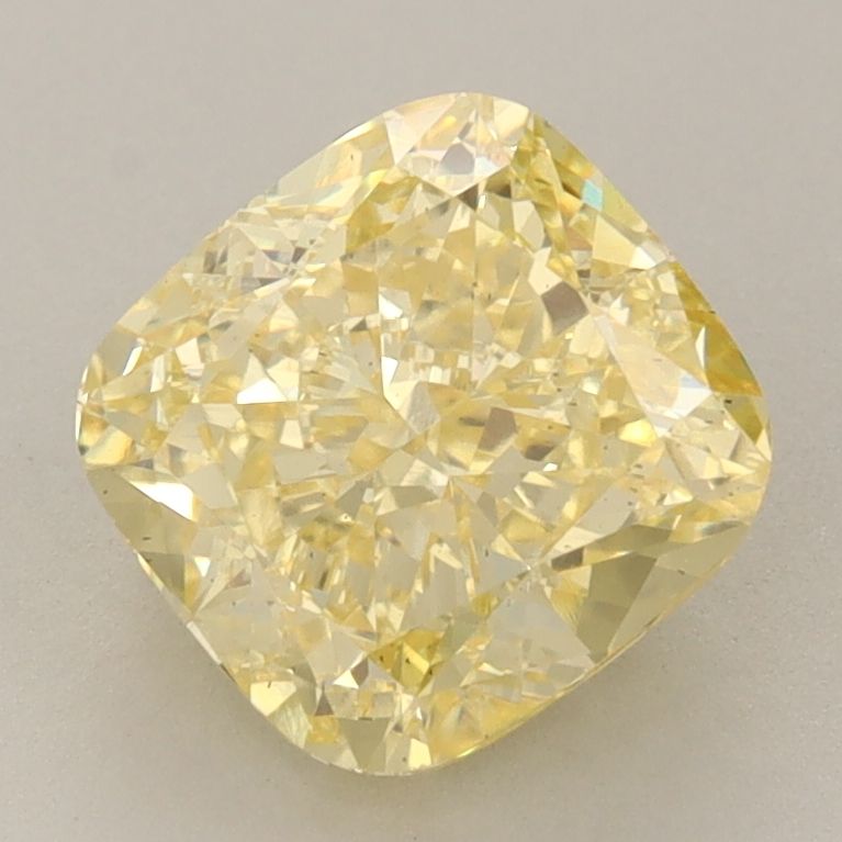 2.7 Carat Cushion Lab Diamond with  Cut Diamond in 14KT  view 1
