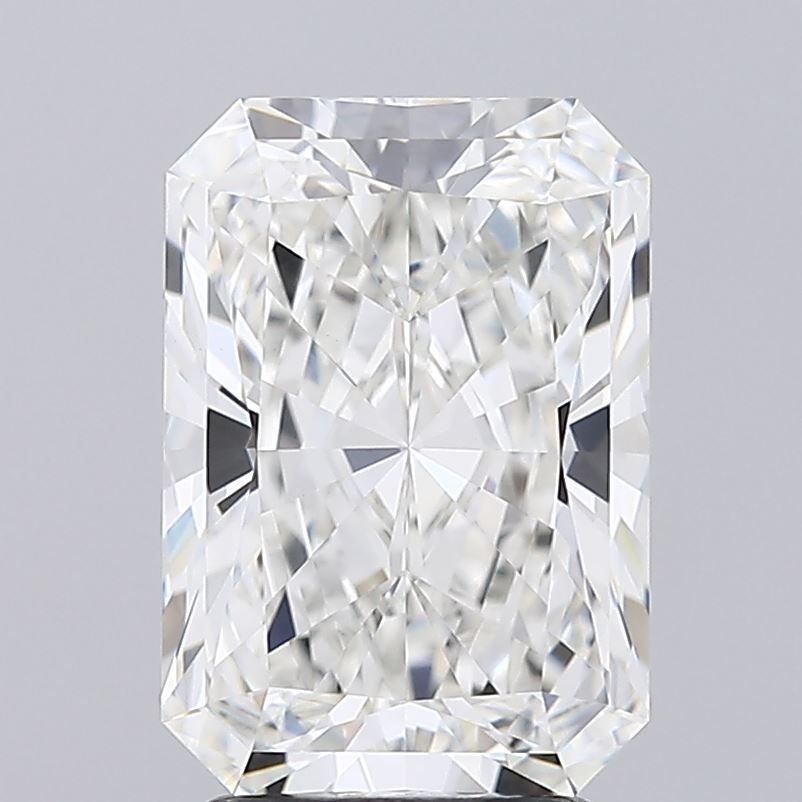 3.05 Carat Radiant Lab Diamond with  Cut Diamond in 14KT  view 1
