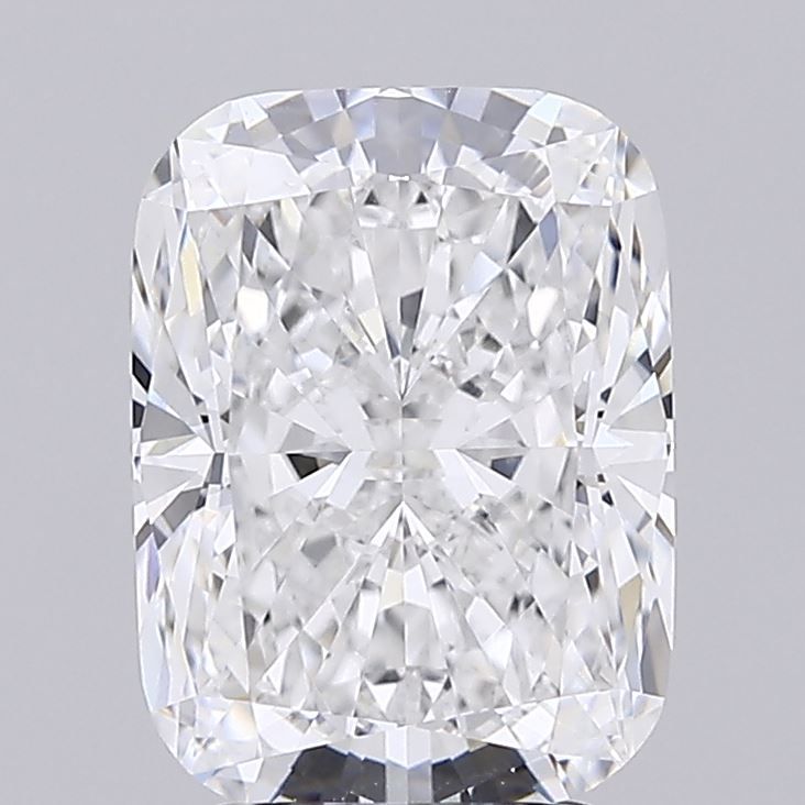 3.08 Carat Cushion Lab Diamond with  Cut Diamond in 14KT  view 1
