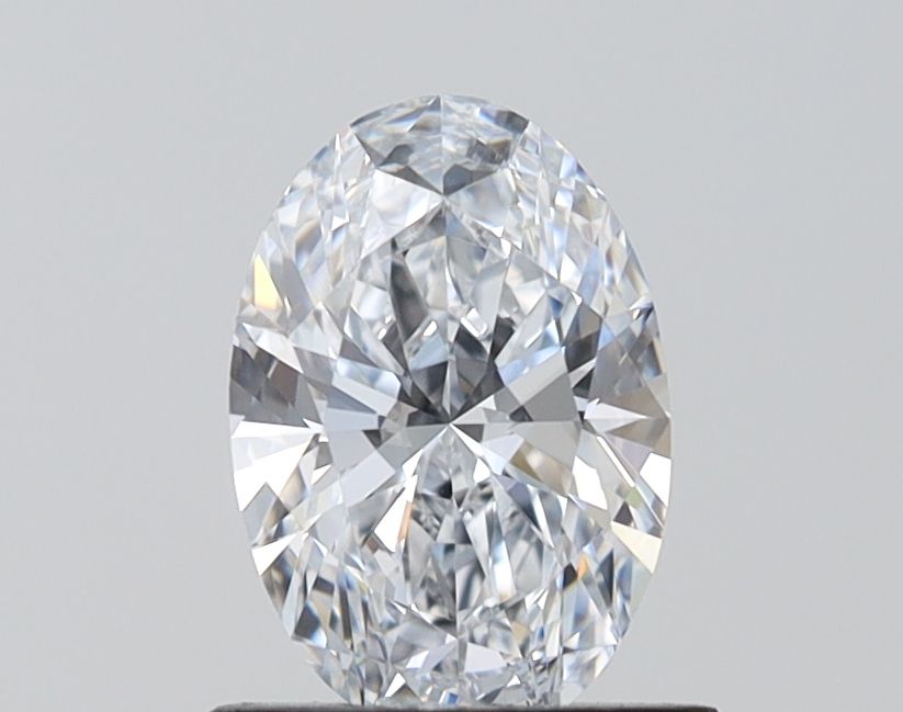 1.07 Carat Oval Lab Diamond with  Cut Diamond in 14KT  view 1
