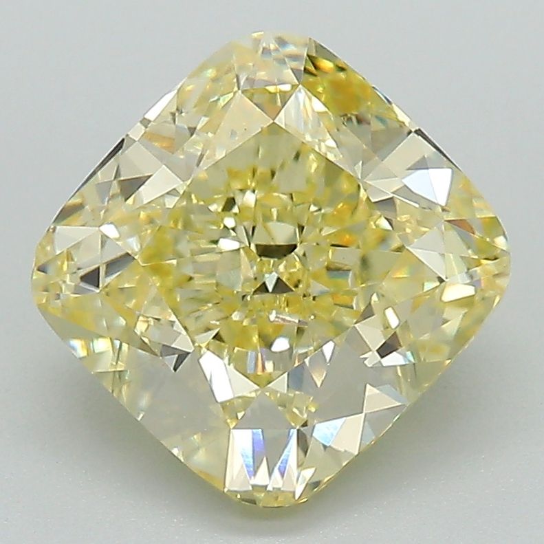 3.16 Carat Cushion Lab Diamond with  Cut Diamond in 14KT  view 1
