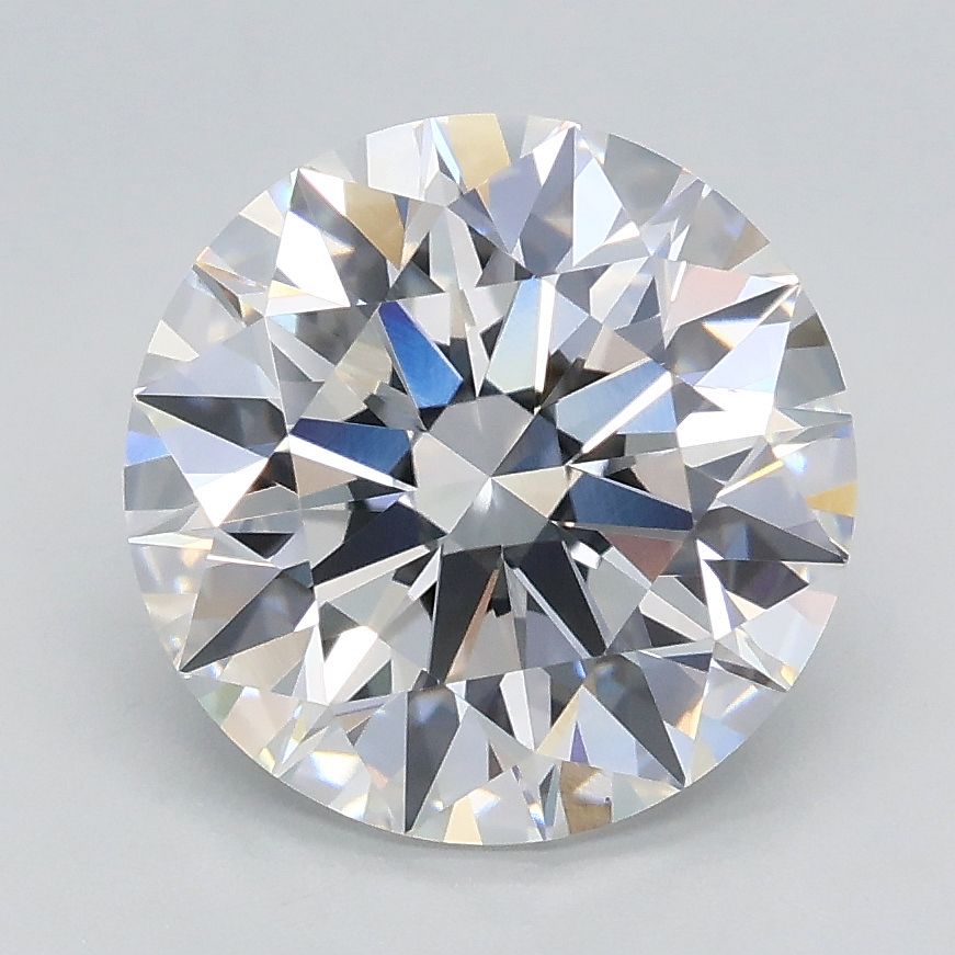 2.63 Carat Round Lab Diamond with  Cut Diamond in 14KT  view 1
