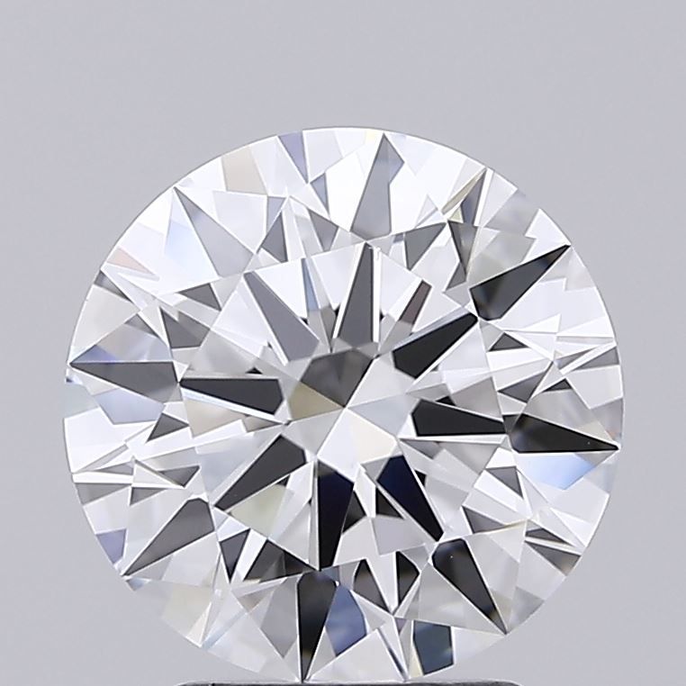 3.0 Carat Round Lab Diamond with  Cut Diamond in 14KT  view 1

