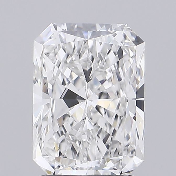 2.0 Carat Radiant Lab Diamond with  Cut Diamond in 14KT  view 1
