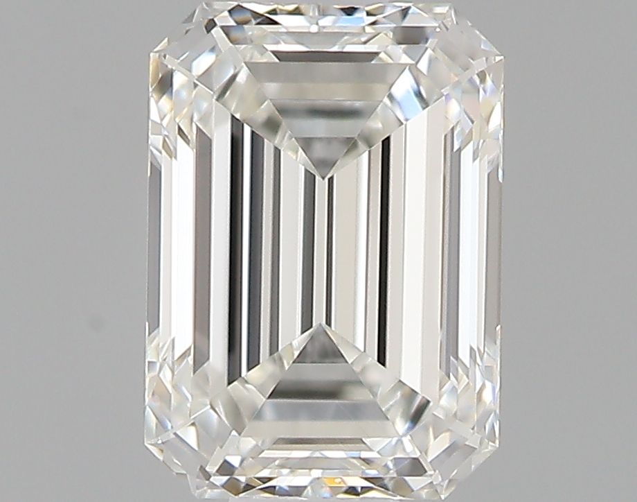 0.6 Carat Emerald Natural Diamond with  Cut Diamond in 14KT  view 1
