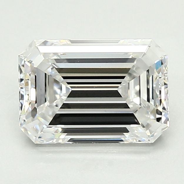 1.84 Carat Emerald Lab Diamond with  Cut Diamond in 14KT  view 1
