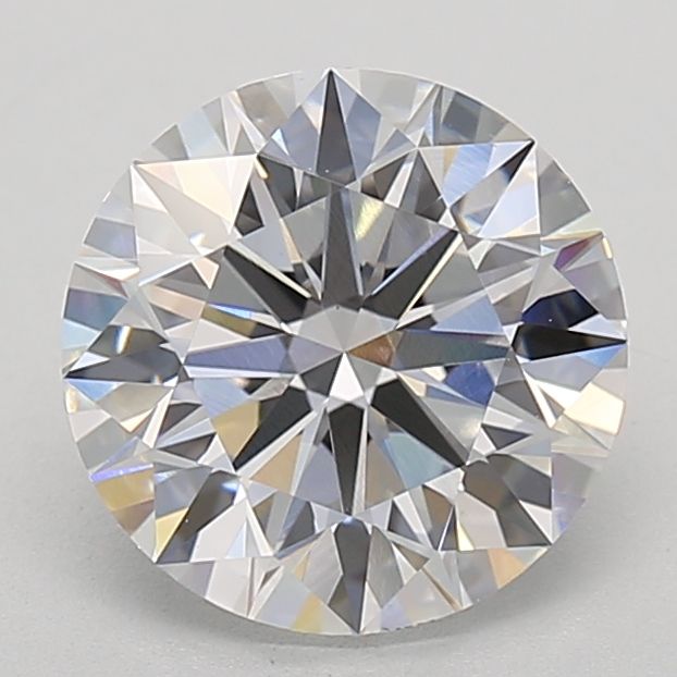 2.92 Carat Round Lab Diamond with  Cut Diamond in 14KT  view 1
