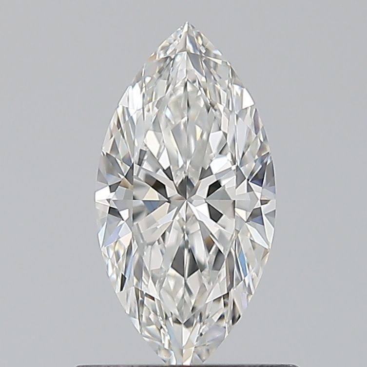 0.55 Carat Marquise Natural Diamond with  Cut Diamond in 14KT  view 1
