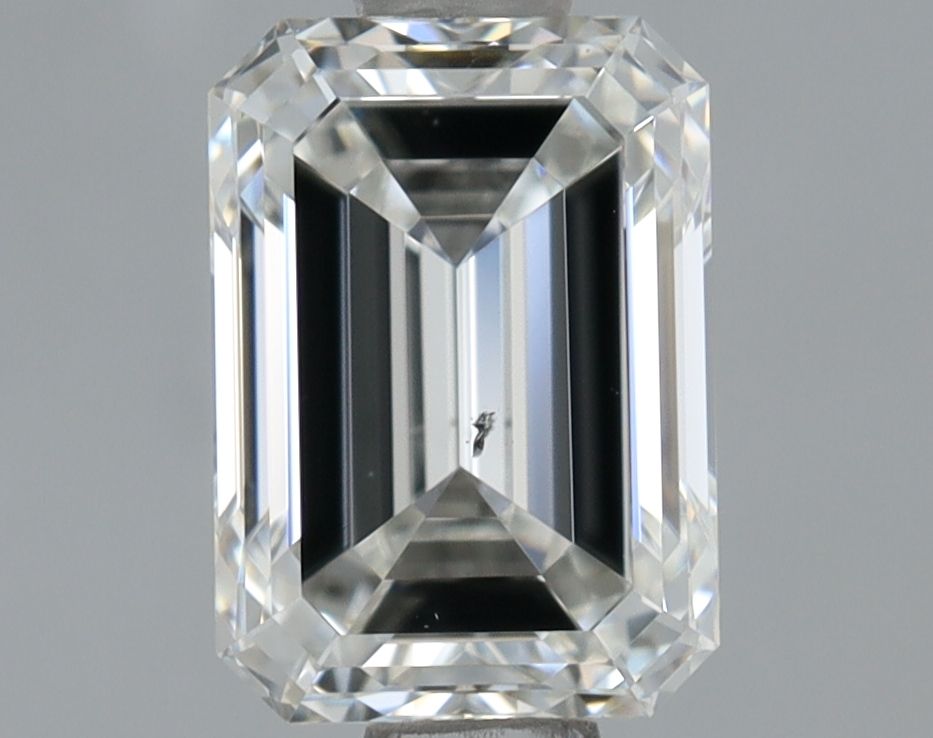 1.01 Carat Emerald Natural Diamond with  Cut Diamond in 14KT  view 1
