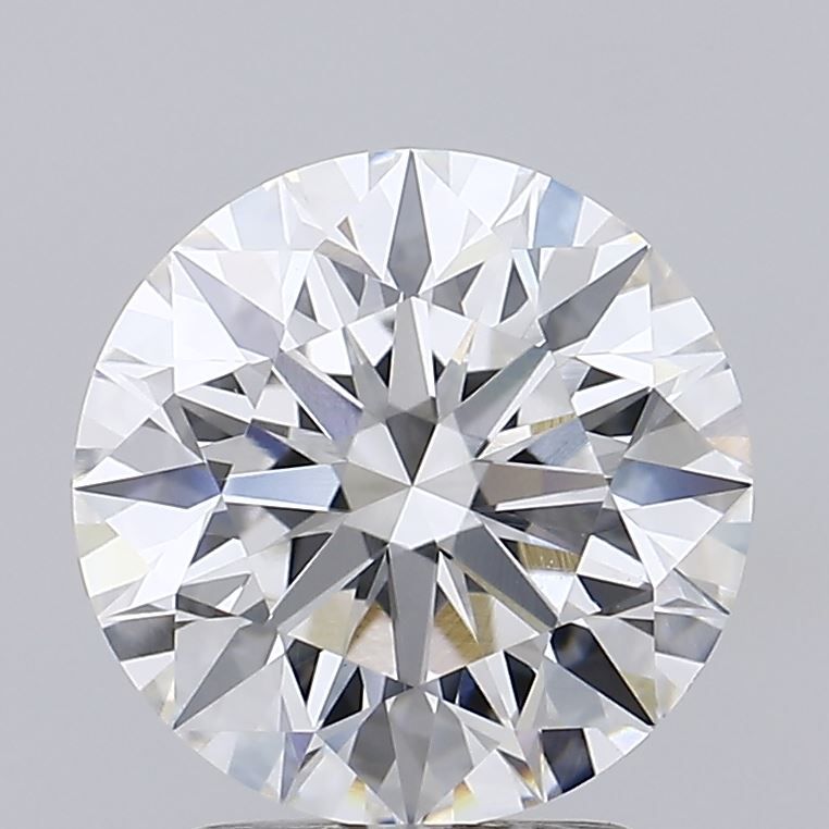 2.82 Carat Round Lab Diamond with  Cut Diamond in 14KT  view 1

