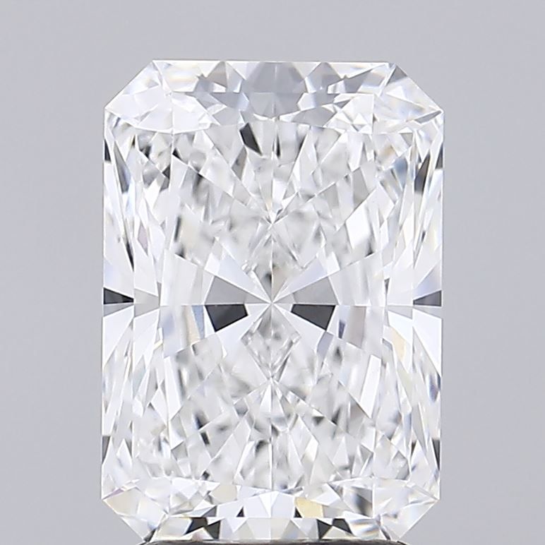 3.01 Carat Radiant Lab Diamond with  Cut Diamond in 14KT  view 1
