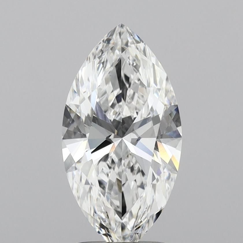 2.0 Carat Marquise Lab Diamond with  Cut Diamond in 14KT  view 1
