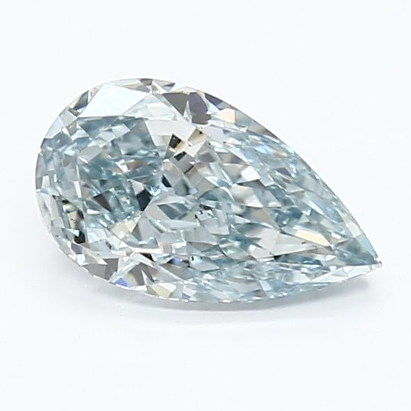 1.12 Carat Pear Lab Diamond with  Cut Diamond in 14KT  view 1
