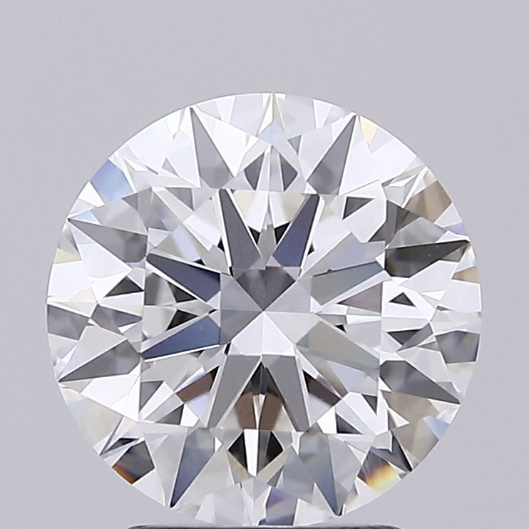 2.97 Carat Round Lab Diamond with  Cut Diamond in 14KT  view 1
