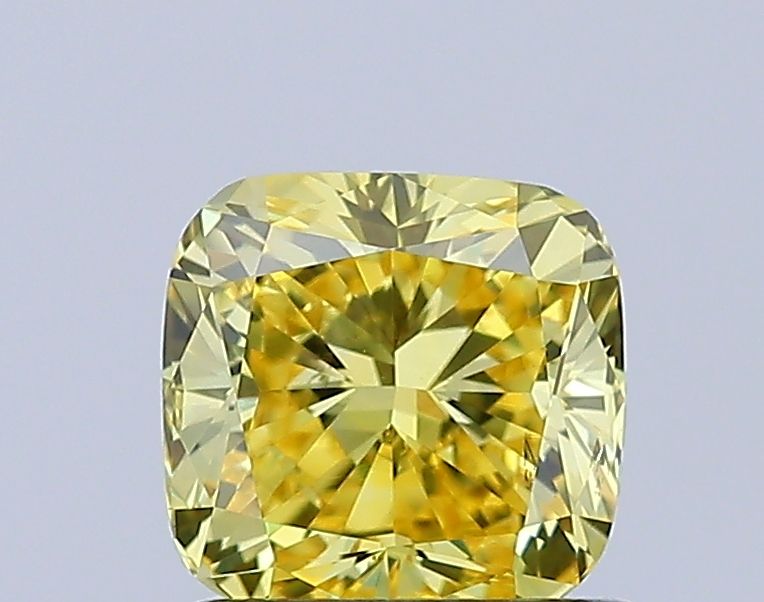 1.01 Carat Cushion Lab Diamond with  Cut Diamond in 14KT  view 1
