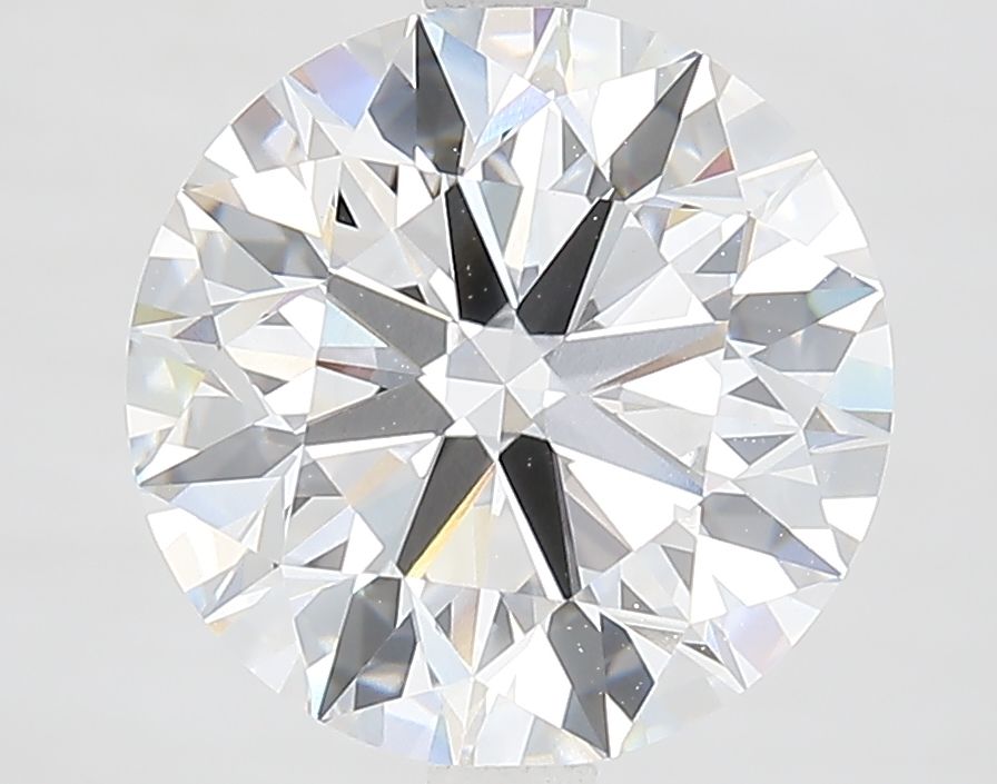 4.17 Carat Round Lab Diamond with  Cut Diamond in 14KT  view 1
