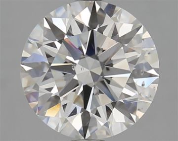 3.02 Carat Round Natural Diamond with  Cut Diamond in 14KT  view 1
