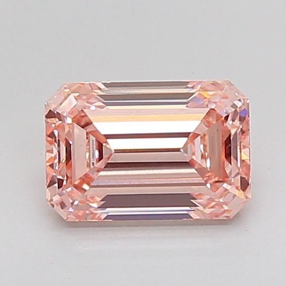 2.57 Carat Emerald Lab Diamond with  Cut Diamond in 14KT  view 1

