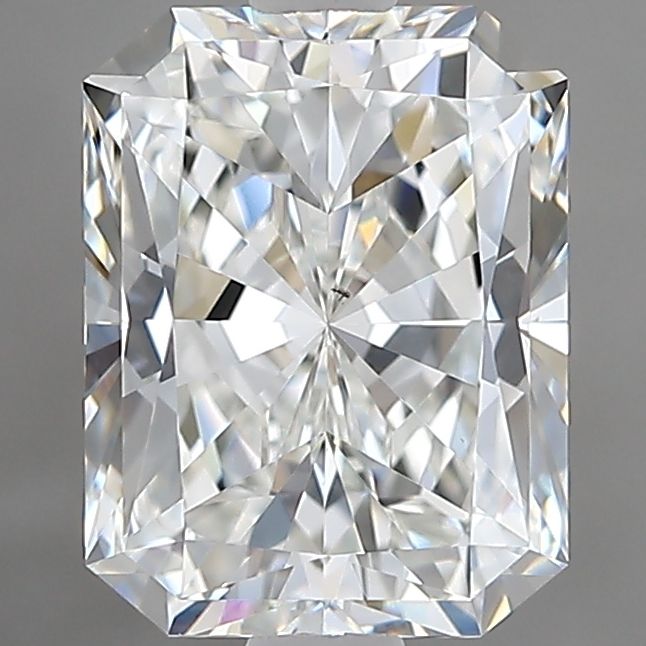 2.01 Carat Radiant Natural Diamond with  Cut Diamond in 14KT  view 1
