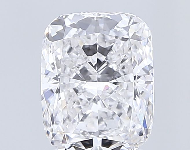 2.5 Carat Cushion Lab Diamond with  Cut Diamond in 14KT  view 1
