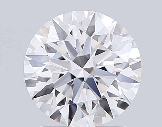 1.42 Carat Round Lab Diamond with  Cut Diamond in 14KT  view 1
