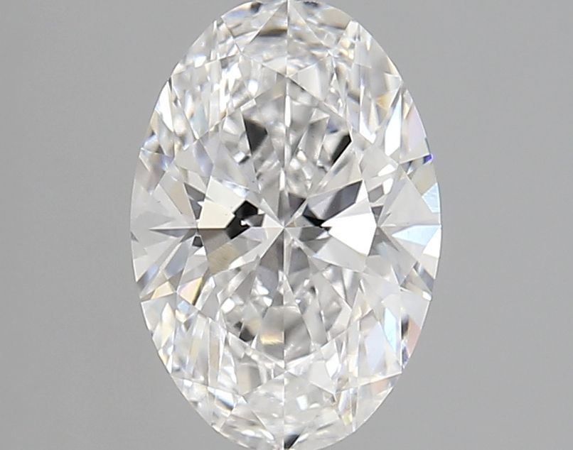 1.76 Carat Oval Lab Diamond with  Cut Diamond in 14KT  view 1
