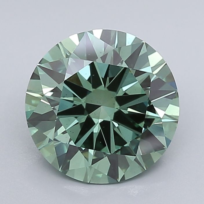 3.09 Carat Round Lab Diamond with  Cut Diamond in 14KT  view 1
