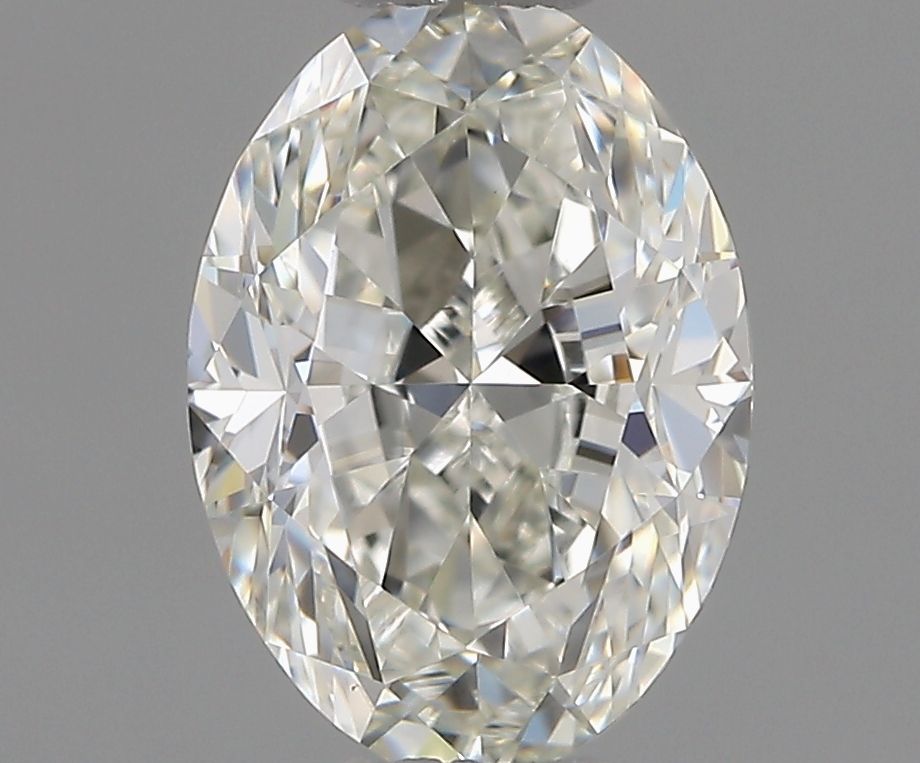 1.01 Carat Oval Natural Diamond with  Cut Diamond in 14KT  view 1
