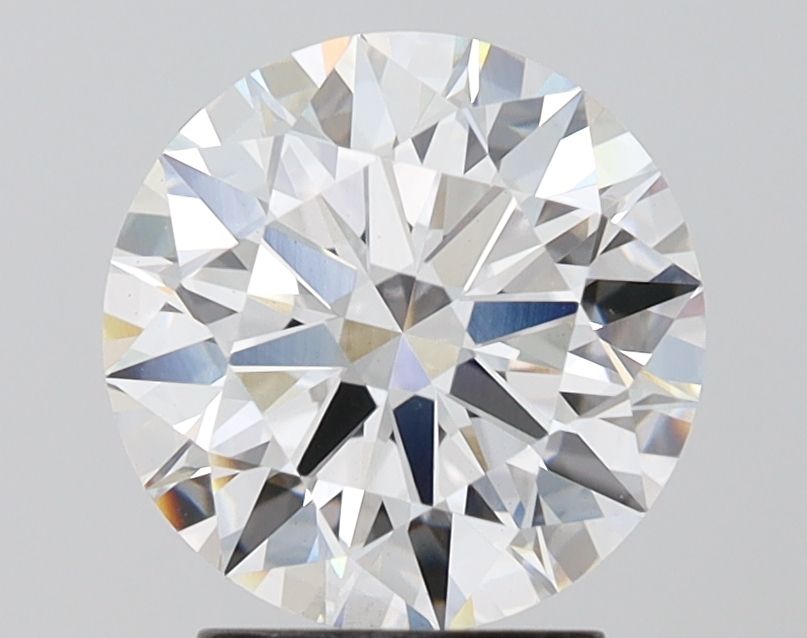 2.59 Carat Round Lab Diamond with  Cut Diamond in 14KT  view 1

