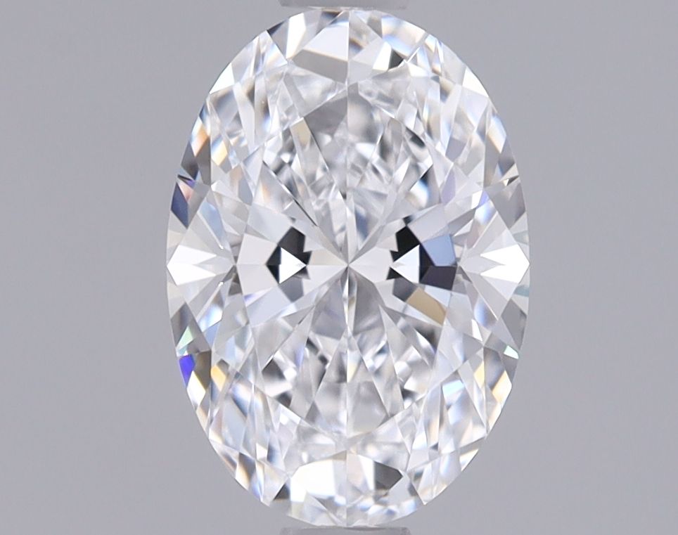 1.0 Carat Oval Lab Diamond with  Cut Diamond in 14KT  view 1
