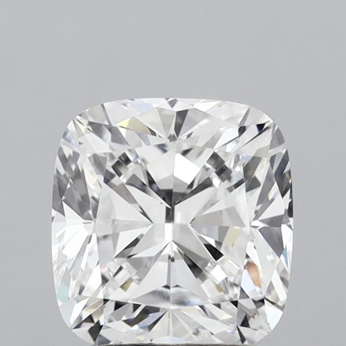 2.02 Carat Cushion Lab Diamond with  Cut Diamond in 14KT  view 1
