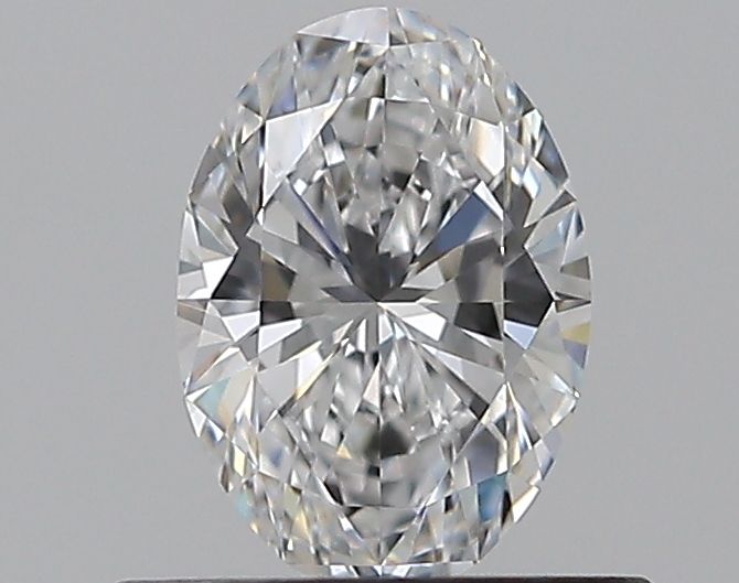0.5 Carat Oval Natural Diamond with  Cut Diamond in 14KT  view 1
