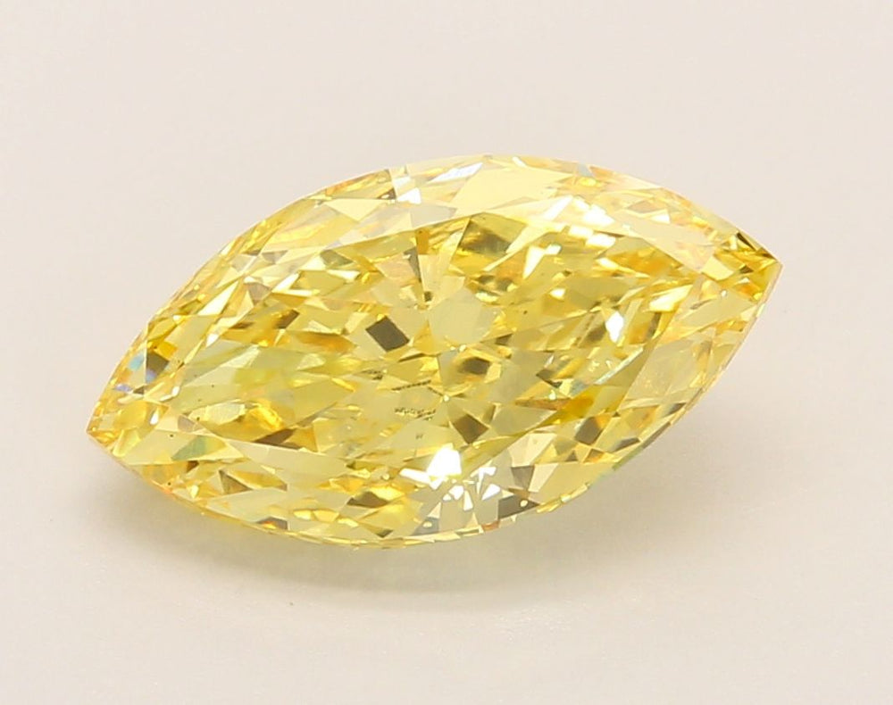 3.01 Carat Marquise Lab Diamond with  Cut Diamond in 14KT  view 1
